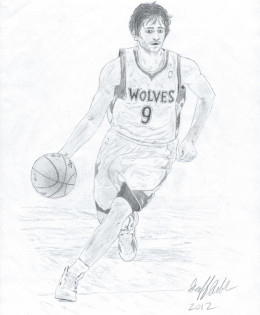 Ricky Rubio in Pencil